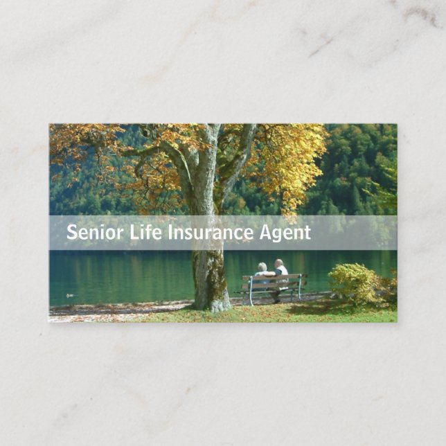 Senior Life Insurance business card (Front)