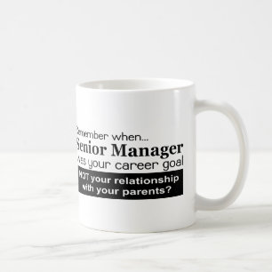 Senior Management Career Goal Mug - Black