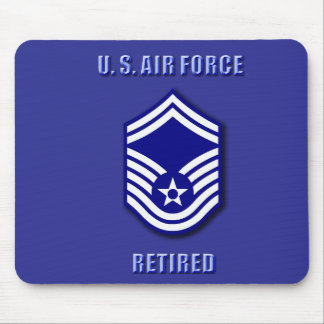 Senior Master Sergeant USAF Mini Basketball Hoop Mouse Mat