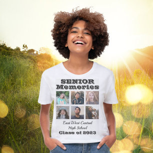 Senior Memories Class Year Photo Collage Tri-Blend Shirt
