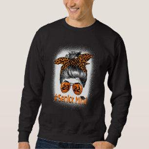 Senior Mimi 2022 Basketball Senior Leopard Messy B Sweatshirt