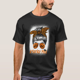 Senior Mimi 2022 Basketball Senior Leopard Messy B T-Shirt