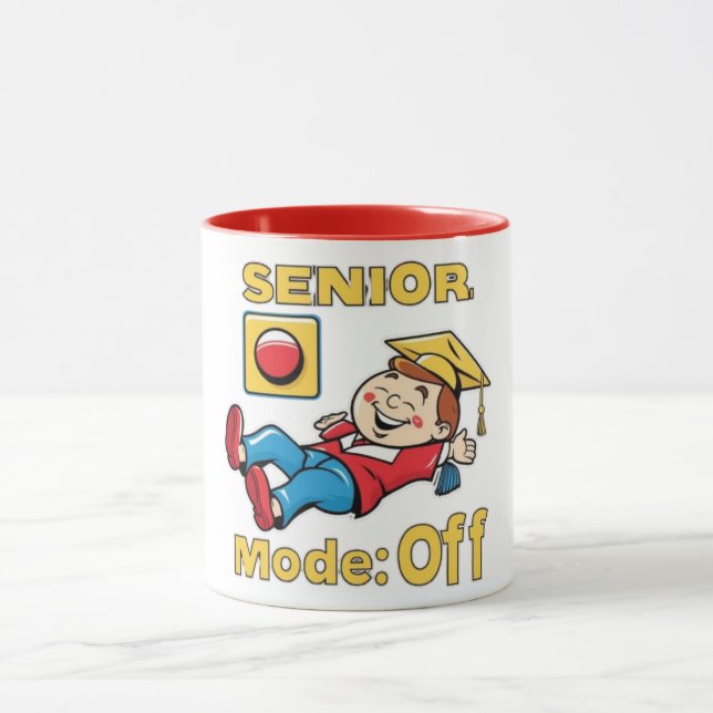 Senior Mode Off Relaxing Graduate  Mug (Center)