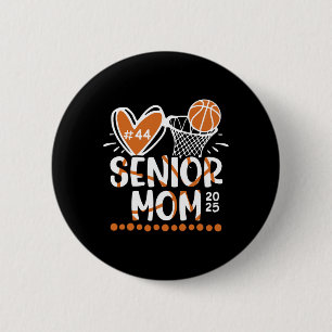 Senior Mom Cl Of 2025 Custom Sketll Player Number 6 Cm Round Badge