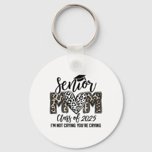 Senior Mom Cl Of 2025 Senior Mama 2025 Leopard Gra Key Ring