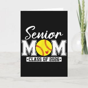 Senior Mom Cl Of 2026 Softll Mom Graduation  Card