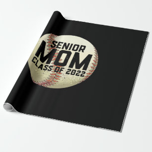 Senior Mom Class of 2022 Baseball Mom Wrapping Paper