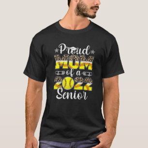 Senior Mom Class Of 2022 Softball Mama Graduation T-Shirt