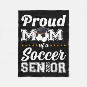 Senior mom class of 2026 soccer mom graduation  fleece blanket