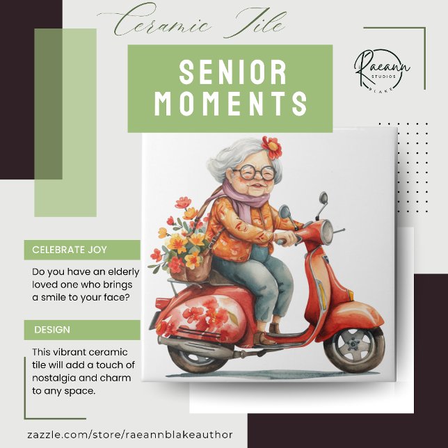 Senior Moment Ceramic Tile (Creator Uploaded)