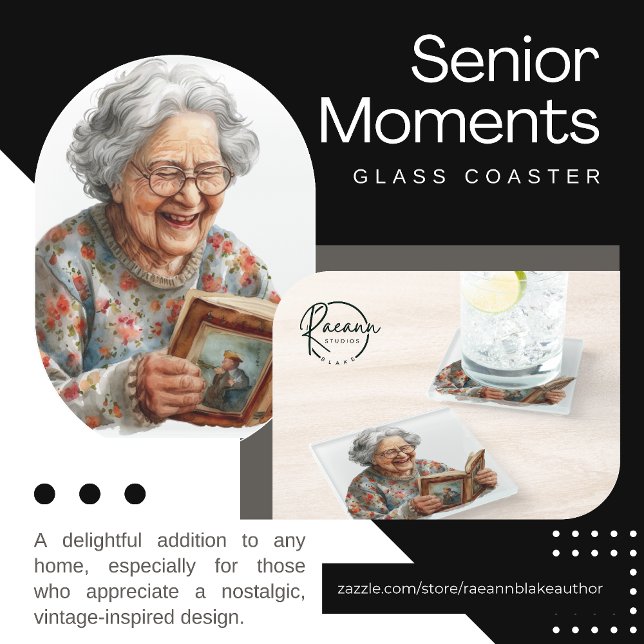 Senior Moments Glass Coaster (Creator Uploaded)