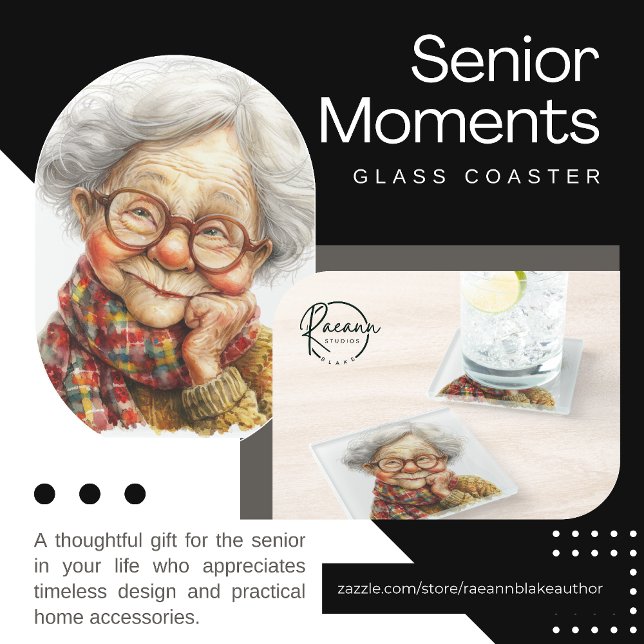 Senior Moments Glass Coaster (Creator Uploaded)