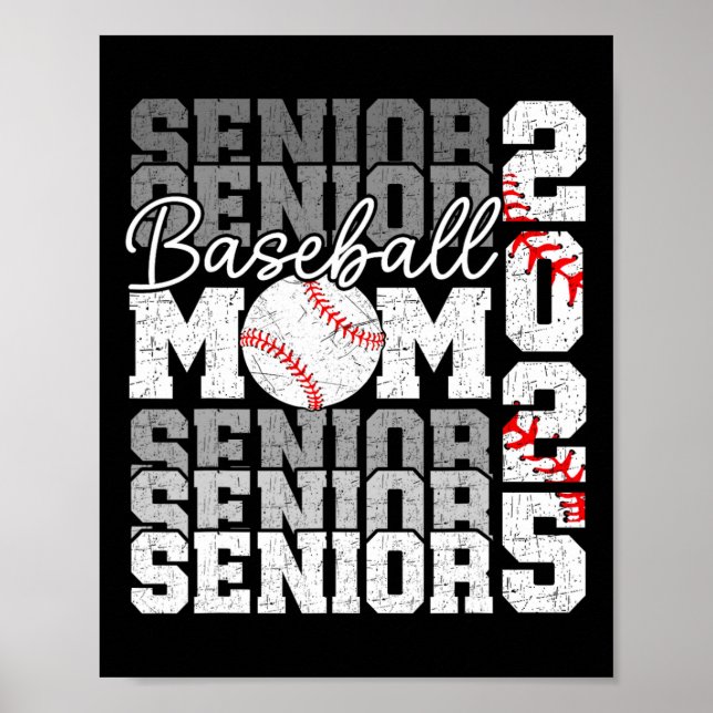 Senior Mum 2025 Sell Cl Of 2025 Funny Graduation 2 Poster (Front)