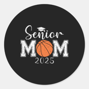 Senior Mum 2025 Sketll Cl Of 2025 Graduation Classic Round Sticker