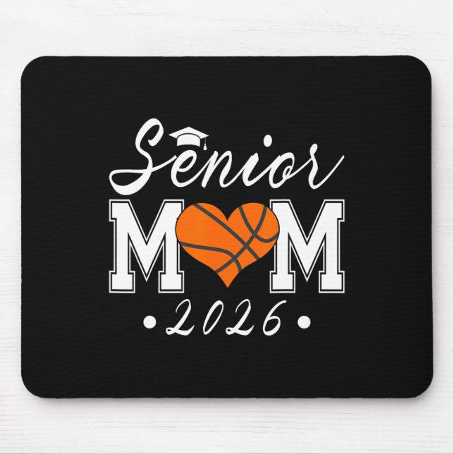 Senior Mum 2026 Cl Of 2026 Sketll Graduate Mother  Mouse Mat (Front)