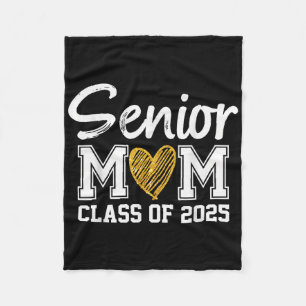 Senior Mum Cl Of 2025 Graduation Proud Mum Of Grad Fleece Blanket