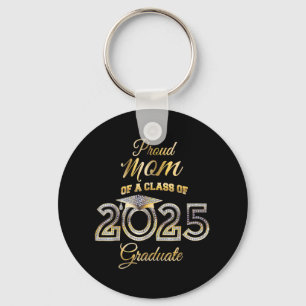 Senior Mum Cl Of 2025 Proud Mum Of Graduate Heart Key Ring