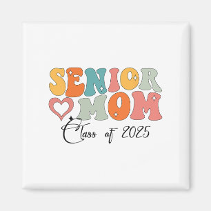 Senior Mum Cl Of 2025 Proud Mum Of Graduate Heart Magnet