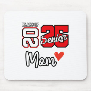 Senior Mum Cl Of 2025 Proud Mum Of Graduate Heart Mouse Mat