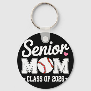 Senior Mum Cl Of 2026 Baseball Retro Mum Graduatio Key Ring