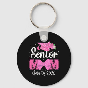 Senior Mum Cl Of 2026 Pink Coquette Bow Graduation Key Ring
