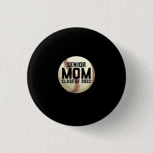 Senior Mum Class of 2022 Baseball Mum 3 Cm Round Badge