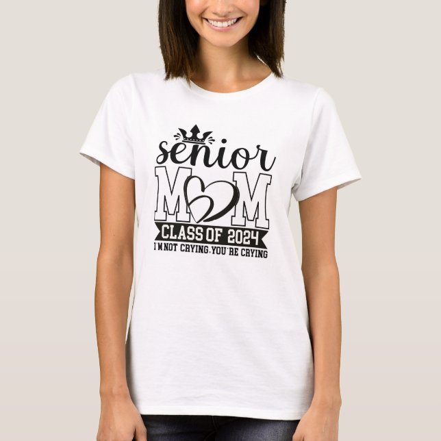 Senior Mum Class of 2024 T-Shirt (Front)