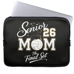 Senior Mum Class of 2026 Volleyball Laptop Sleeve