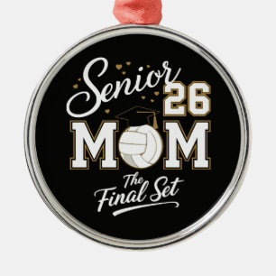 Senior Mum Class of 2026 Volleyball Metal Tree Decoration