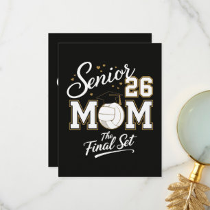 Senior Mum Class of 2026 Volleyball Thank You Card
