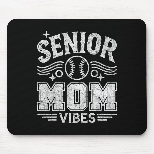 Senior Mum Vibes  Mouse Mat (Front)