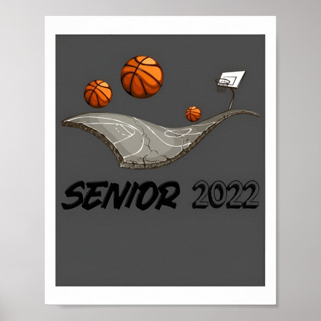 Senior Night Basketball Poster (Front)