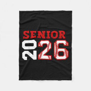 Senior night class of 2026 baseball seniors fleece blanket