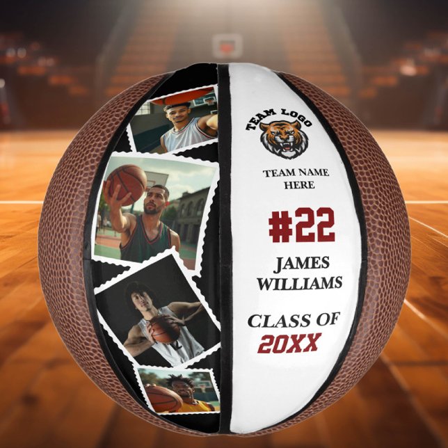 Senior Night Commemorative Custom Photo & Name Mini Basketball (Creator Uploaded)