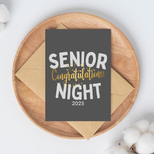 Senior Night Congratulations Custom Year Card