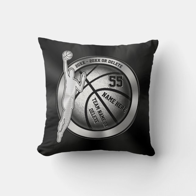 Senior Night Ideas for Basketball Players for Guys Cushion (Front)