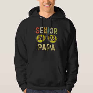 Senior Papa 2023 Cool Proud Papa Softball Senior G Hoodie