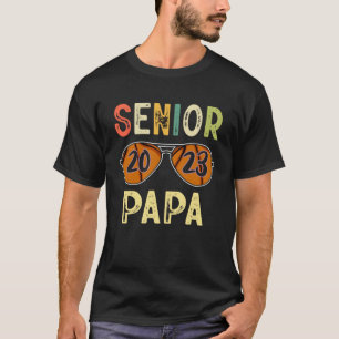 Senior Papa 2023 Proud Papa Basketball Senior Grad T-Shirt