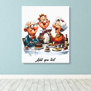 Senior Party  Canvas Print