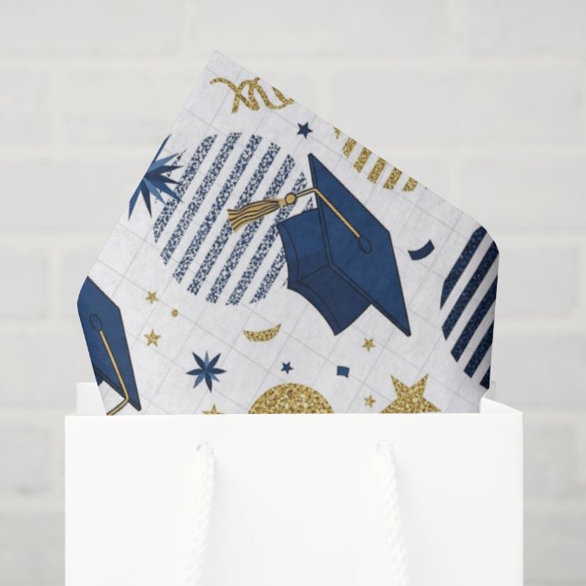 Senior Party Grad  Tissue Paper (Gift Bag)
