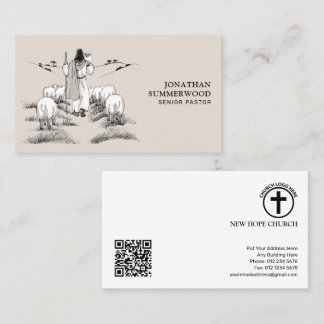 Senior Pastor Business Card | Jesus the Shepherd