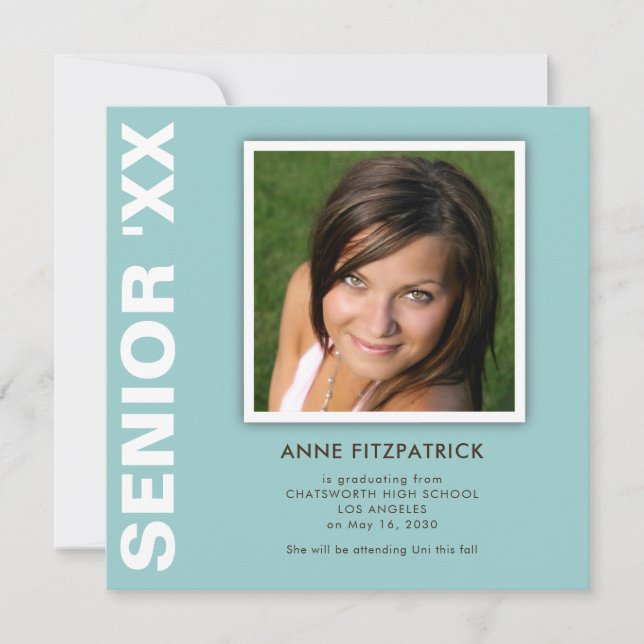 Senior Photo Graduation Announcement (Front)