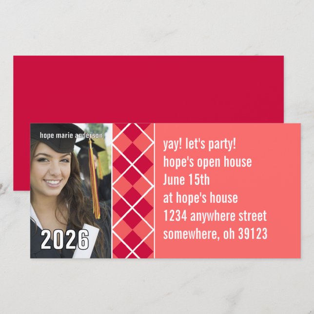 Senior Pictures - 2010 Graduation Invitation (Front/Back)