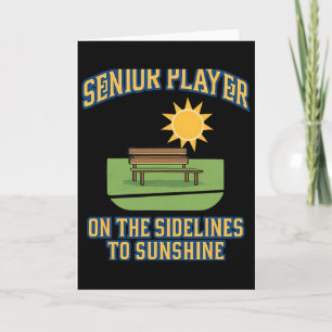 Senior Player Retirement Humour Soccer Graphic Card
