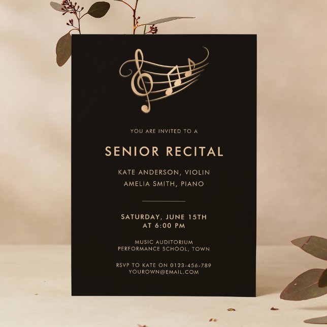 Senior Recital Music Concert Template (Creator Uploaded)