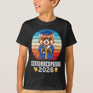 Senior Red Panda 2026 Cl Of Graduation Day With Di T-Shirt