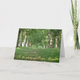 Senior Row Trees Bryn Mawr Card