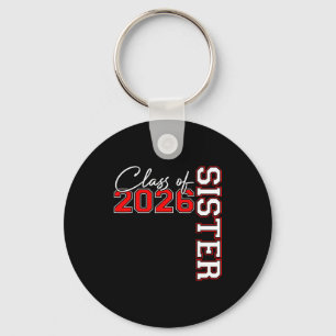 Senior sister class of 2026 proud big sis key ring