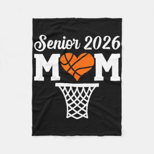 Senior Sketll Mum Cl Of 2026 Player Graduation Gra Fleece Blanket