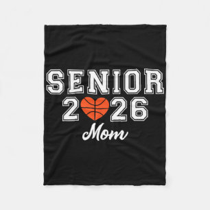 Senior Sketll Mum Cl Of 2026 Player Graduation Gra Fleece Blanket